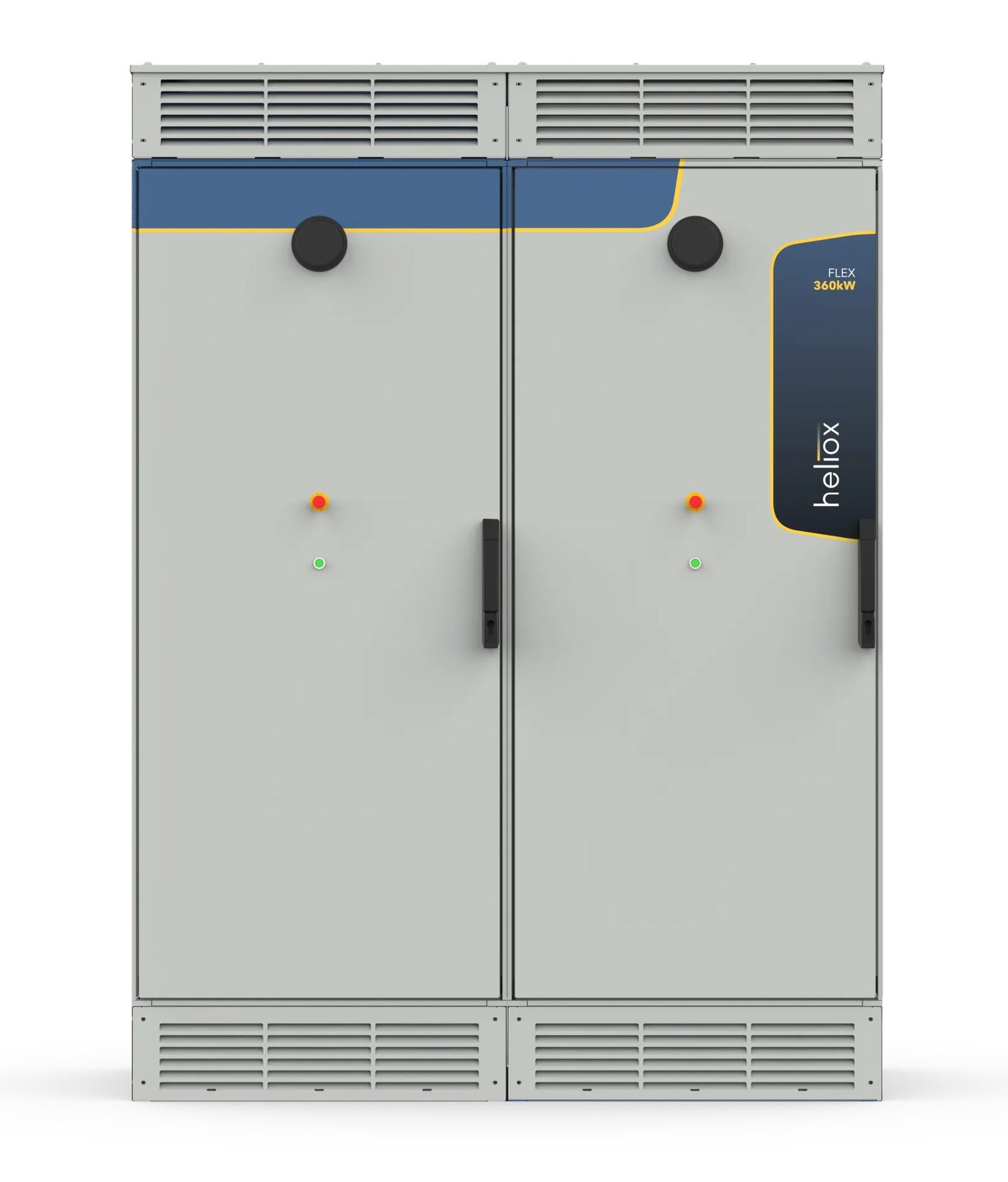 Heliox Flex 360 kW power cabinet, front view