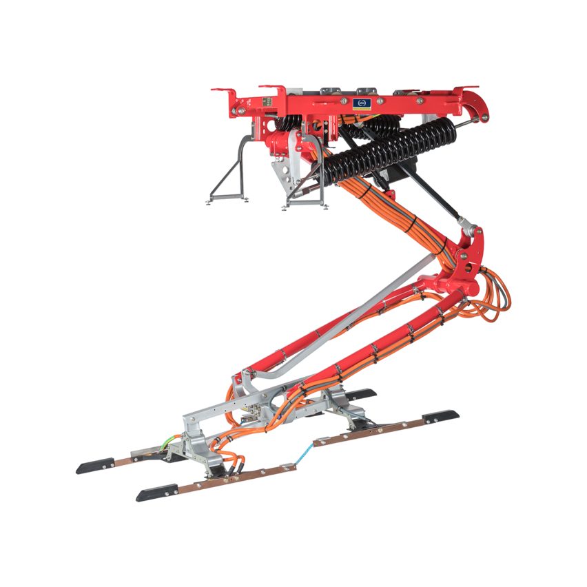 Schunk SLS 201 inverted pantograph with four-pole contact unit